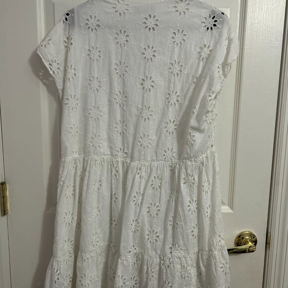 ZARA OPENWORK EMBROIDERY DRESS - Picture 4 of 5